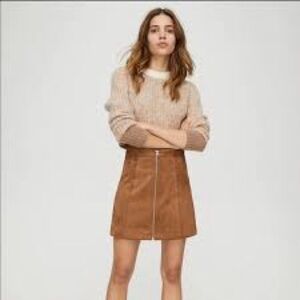 Wilfred Suede Mini Skirt